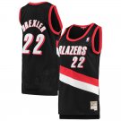 men's & youth Portland Trail Blazers 22 Clyde Drexler Jersey Black M&N Classics Throwback Basketball