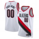 men's & youth Portland Trail Blazers 00 Custom name number Jersey White Association Basketball Game
