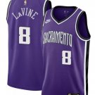 men's & youth Sacramento Kings 8 Zach LaVine Jersey Purple Classics Edition Swingman Basketball