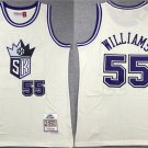 men's & youth Sacramento Kings 55 Jason Williams Jersey Cream Chainstitch M&N Classics Basketball