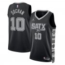 men's & youth San Antonio Spurs 10 Jeremy Sochan Jersey 2022-23 Black Statement Edition Basketball