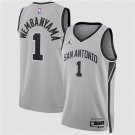 men's & youth San Antonio Spurs 1 Victor Wembanyama Jersey Grey 2025-26 Statement Basketball