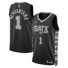 men's & youth San Antonio Spurs 1 Victor Wembanyama Jersey 2023 Black Statement Edition Basketball