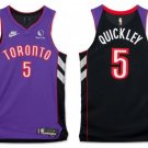 men's & youth Toronto Raptors 5 Immanuel Quickley Jersey Purple Black Classic Swingman Basketball