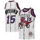 men's & youth Toronto Raptors 15 Vince Carter Jersey White M&N Classics Throwback Basketball
