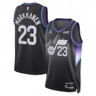 men's & youth Utah Jazz 23 Lauri Markkanen Jersey Black Statement Edition Swingman Basketball Game