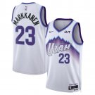 men's & youth Utah Jazz 23 Lauri Markkanen Jersey White Association Edition Swingman Basketball