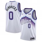 men's & youth Utah Jazz 0 Taylor Hendricks Jersey White Association Edition Swingman Basketball