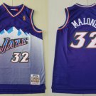 men's & youth Utah Jazz 32 Karl Malone Jersey Purple M&N Classics Throwback Basketball