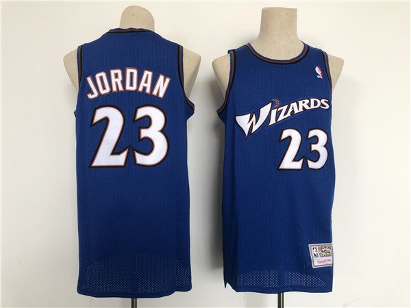 men's & youth Washington Wizards 23 Michael Jordan Jersey Blue Retro Classics Throwback Basketball