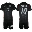men's & kids USA Soccer Team Uniform Suit 10 Christian Pulisic Jersey Set 2026 Away Activewear Kit