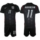 men's & kids USA Soccer Team Uniform Suit 11 Brenden Aaronson Jersey Set 2026 Away Activewear Kit