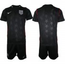 men's & kids USA National Soccer Team Uniform Suit Blank Jersey Set Away 2026 Navy Activewear Kit
