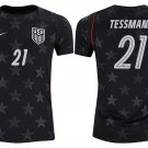 men's & kids USA National Soccer Team Uniform 21 Tessmann Jersey Away Stadium 2026 Navy Activewear