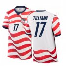 men's & kids USA National Soccer Uniform 17 Malik Tillman Jersey Home Stadium 2026 Red Activewear