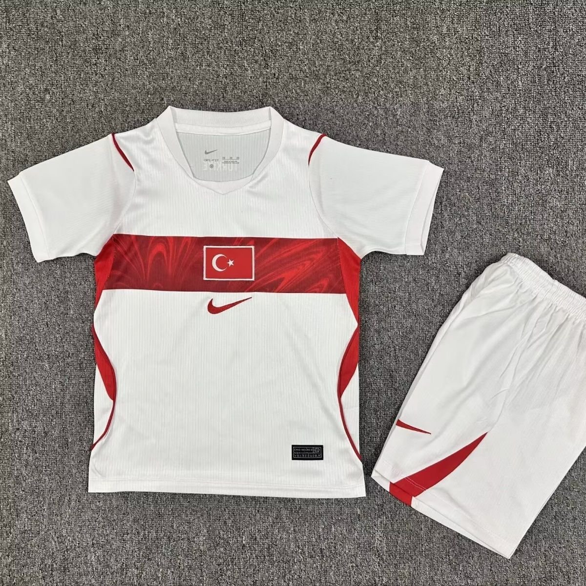 men's & kids Turkey Soccer Team Uniform Suit Blank Jersey Set Away Stadium 2026 White Activewear
