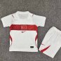 men's & kids Turkey Soccer Team Uniform Suit Blank Jersey Set Away Stadium 2026 White Activewear