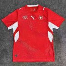 adult unisex Switzerland Soccer Team Uniform Blank Jersey Home 2026 Red Activewear
