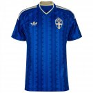 adult unisex Sweden National Soccer Team Uniform Blank Jersey Away Stadium 2026 Blue Activewear