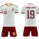 men's & kids Spain National Soccer Uniform Suit 19 LAMINE YAMAL Jersey Set 2026 Away Activewear