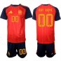 men's & kids Spain Soccer Team Uniform Suit 00 Custom name number Jersey Set 2026 Home Activewear