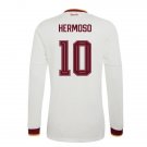 adult unisex Spain National Soccer Uniform 10 Hermoso Jersey Away Stadium 2026 White Long-Sleeve