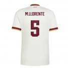 men's & kids Spain National Soccer Uniform 5 M.Llorente Jersey Away Stadium 2026 White Activewear