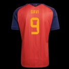 men's & kids Spain National Soccer Team Uniform 9 Gavi Jersey Home Stadium 2026 Red Activewear