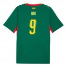 adult unisex Senegal National Soccer Team Uniform 9 Boulaye Dia Jersey Away 2026 Green Activewear