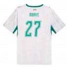 adult unisex Senegal National Soccer Team Uniform 27 Mbaye Jersey Home Stadium 2026 White Activewear