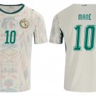 adult unisex Senegal National Soccer Team Uniform 10 Mane Jersey Home Stadium 2026 White Activewear