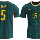 adult unisex Senegal National Soccer Team Uniform 5 Gana Jersey Away Stadium 2026 Green Activewear