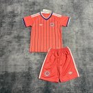 men's & kids Scotland National Soccer Uniform Suit Blank Jersey Set Away 2026 Orange Activewear Kit