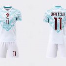 men's & kids Portugal National Soccer Uniform Suit 11 JOAO FELIX Jersey Set 2026 Away Activewear