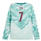 men's & kids Portugal National Soccer Uniform 7 Figo Jersey Away Stadium 2026 White Long-Sleeve