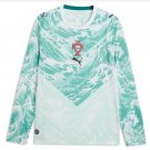 men's & kids Portugal National Soccer Team Uniform Blank Jersey Away Stadium 2026 White Long-Sleeve