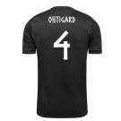 men's & kids Norway National Soccer Uniform 4 Ostigard Jersey Away Stadium 2026 Black Activewear