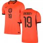 men's & kids Netherlands National Soccer Uniform 19 Brian Brobbey Jersey Home 2026 Orange Activewear