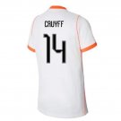 men's & kids Netherlands National Soccer Uniform 14 Johan Cruyff Jersey Away 2026 White Activewear