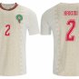 men's & kids Morocco National Team Soccer Uniform 2 Achraf Hakimi Jersey Away 2026 White Activewear