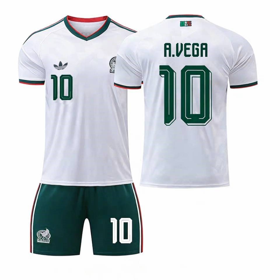 men's & kids Mexico Soccer Uniform suit 10 Alexis Vega Jersey set Away 2026 White Activewear kit