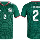 men's & kids Mexico Soccer Team Uniform 2 I. Reyes Jersey Home 2026 Green Activewear