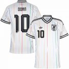 men's & kids Japan National Soccer Uniform 10 Ritsu Doan Jersey Away Stadium 2026 White Activewear