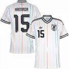 men's & kids Japan National Soccer Team Uniform 15 Daichi Kamada Jersey Away 2026 White Activewear