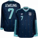 adult unisex Germany National Soccer Uniform 7 Leweling Jersey Away Stadium 2026 Navy Long-Sleeve