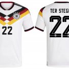 men's & kids Germany National Soccer Team Uniform 22 Ter Stegen Jersey Home 2026 White Activewear