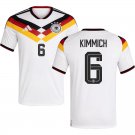 men's & kids Germany National Soccer Uniform 6 Joshua Kimmich Jersey Home 2026 White Activewear