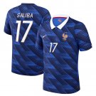 men's & kids France National Soccer Team Uniform 17 William Saliba Jersey Home 2026 Blue Activewear
