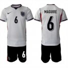 men's & kids England National Soccer Uniform Suit 6 MAGUIRE Jersey Set Home 2026 White Activewear