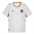 adult unisex Czechia National Soccer Team Uniform Blank Jersey Away Stadium 2026 White Activewear